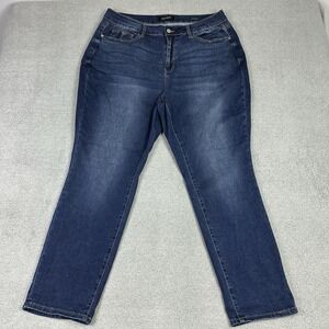 Judy Blue Jeans Womens 38x29 Blue Wash Denim Stretch Casual READ*